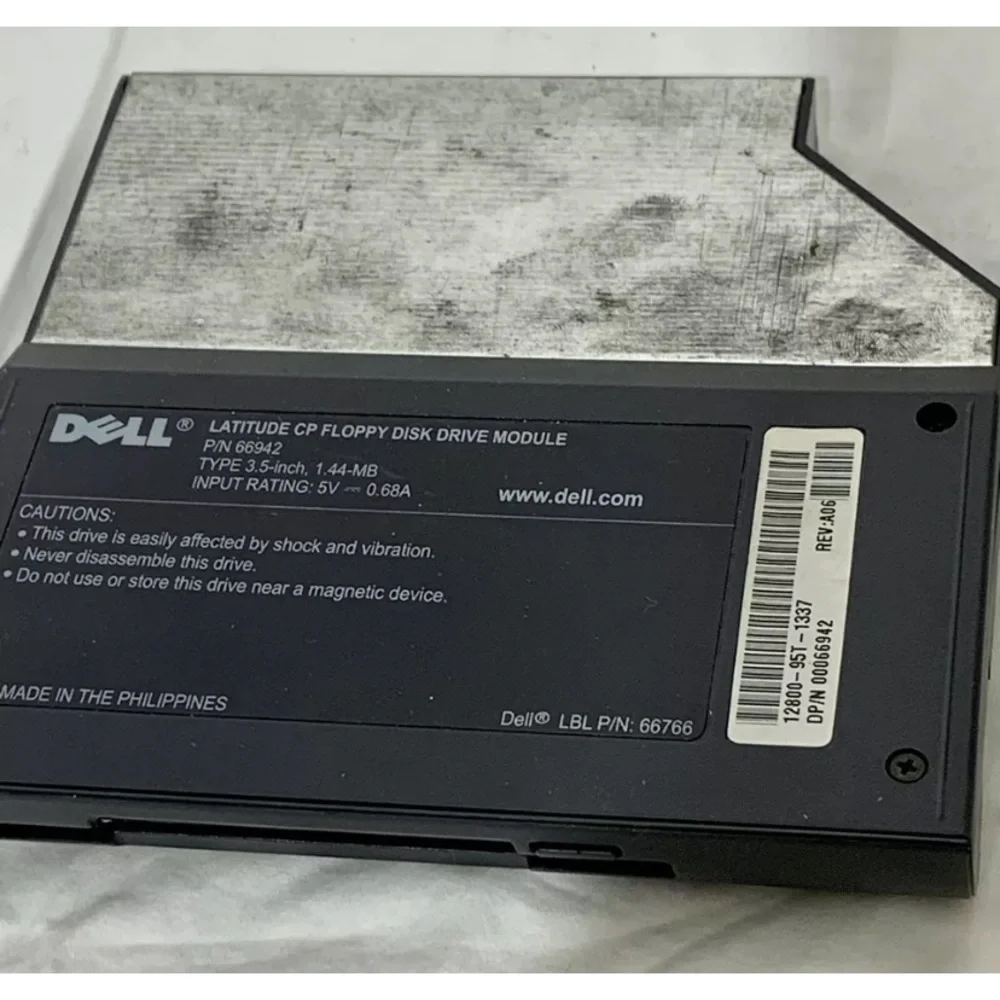 Dell Latitude CP Floppy Disk Drive Module For Parts Untested 3.5” 5V
